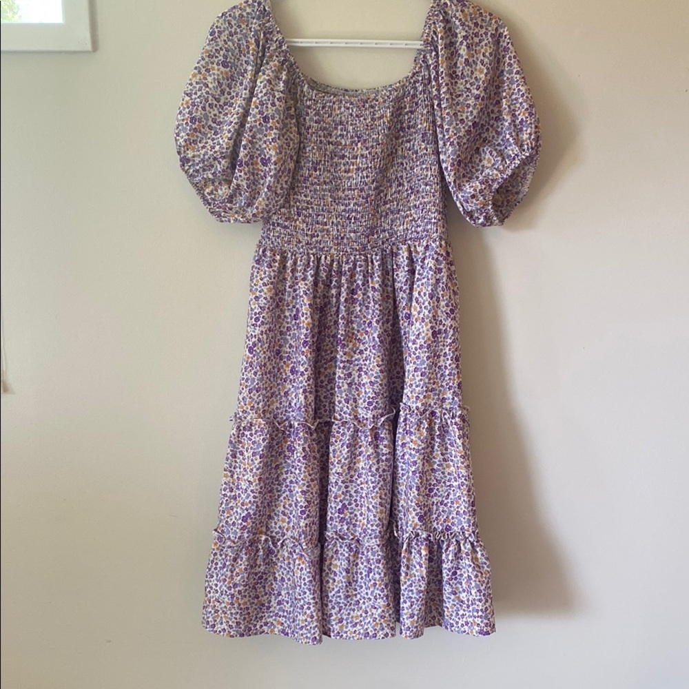 Floral Puff Sleeve Dress